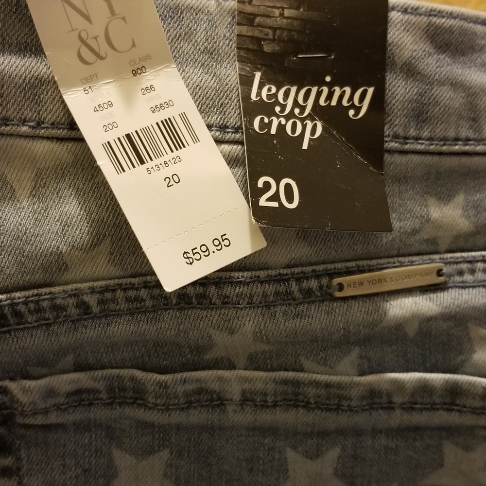 Denim legging crop jeans
